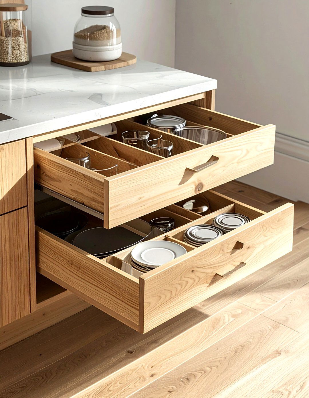 Deep Drawer Lid Divider - 30 lid organizer kitchen ideas