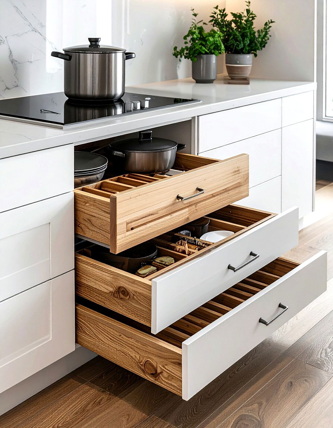 Deep Drawer Organizer - 30 kitchen storage ideas