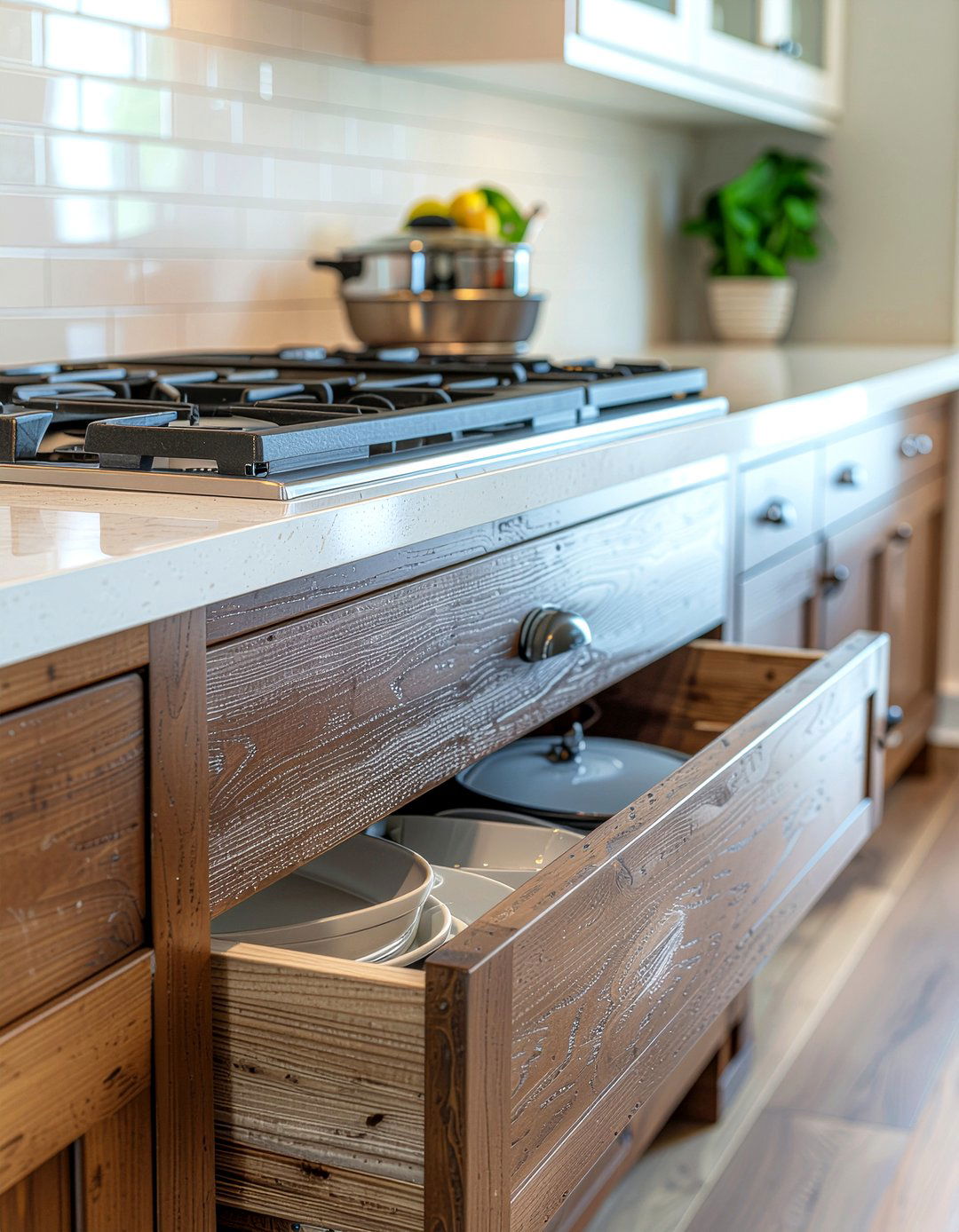 Deep Drawer Storage - 30 practical kitchen ideas