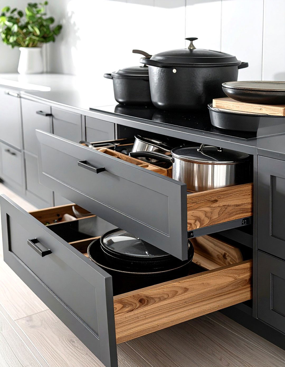 Deep Drawer Storage - 30 functional kitchen ideas