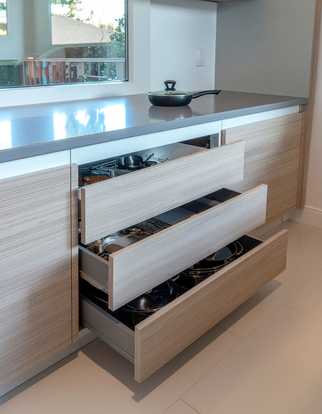 Deep Kitchen Drawers - 30 new build kitchen ideas