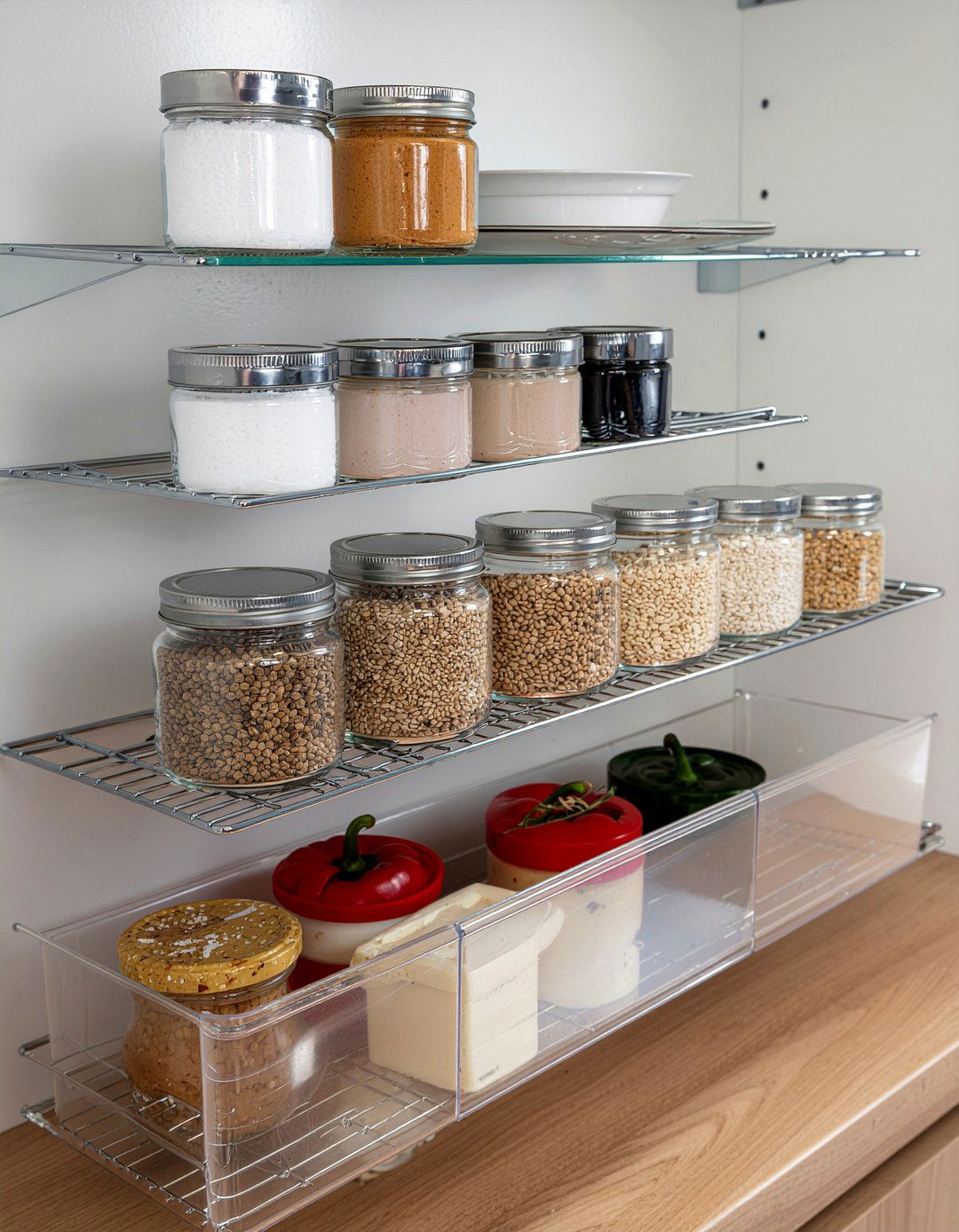 Deep Shelf Organizer - 30 pantry organization kitchen ideas
