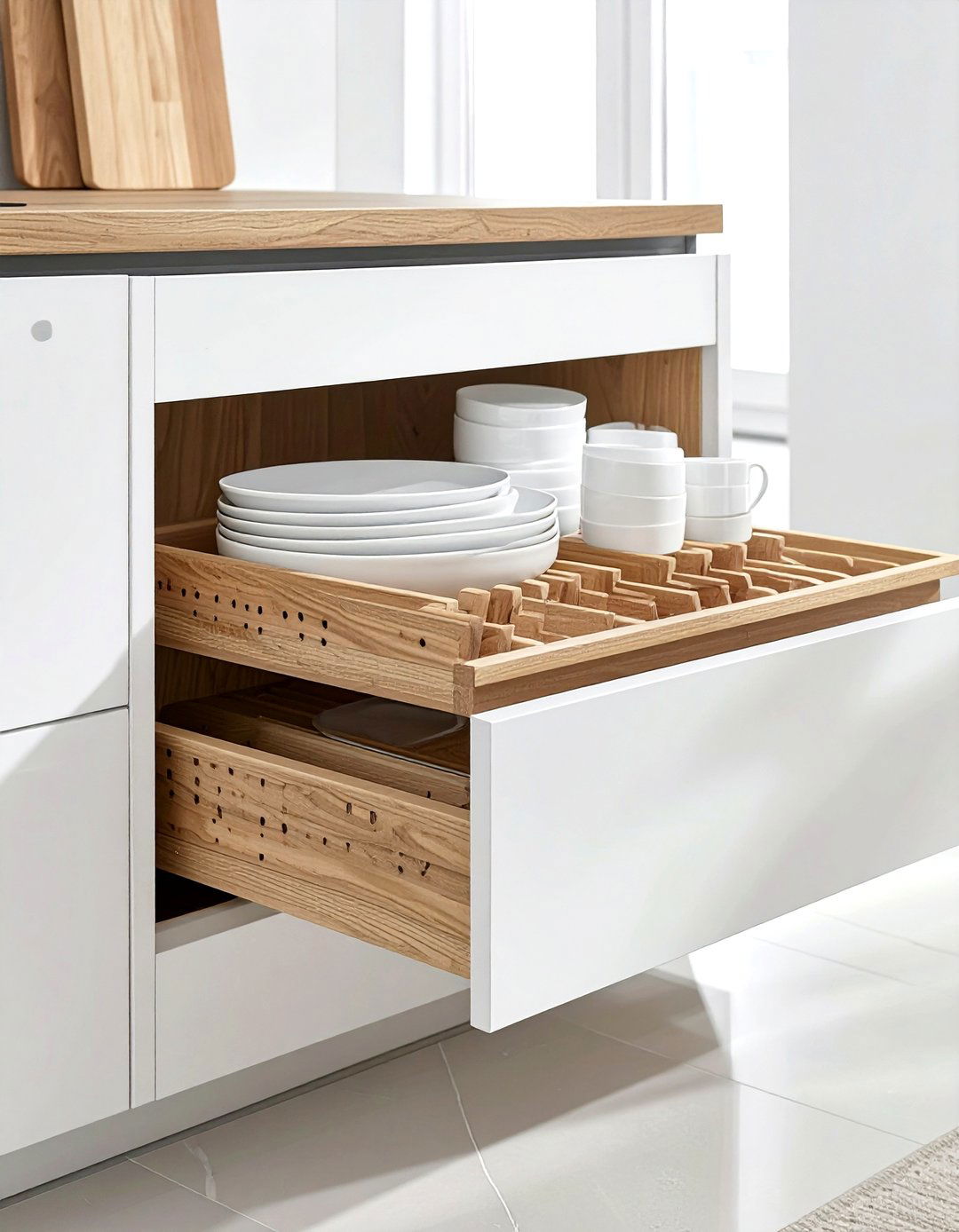 Deep drawer peg system - 30 kitchen storage tips