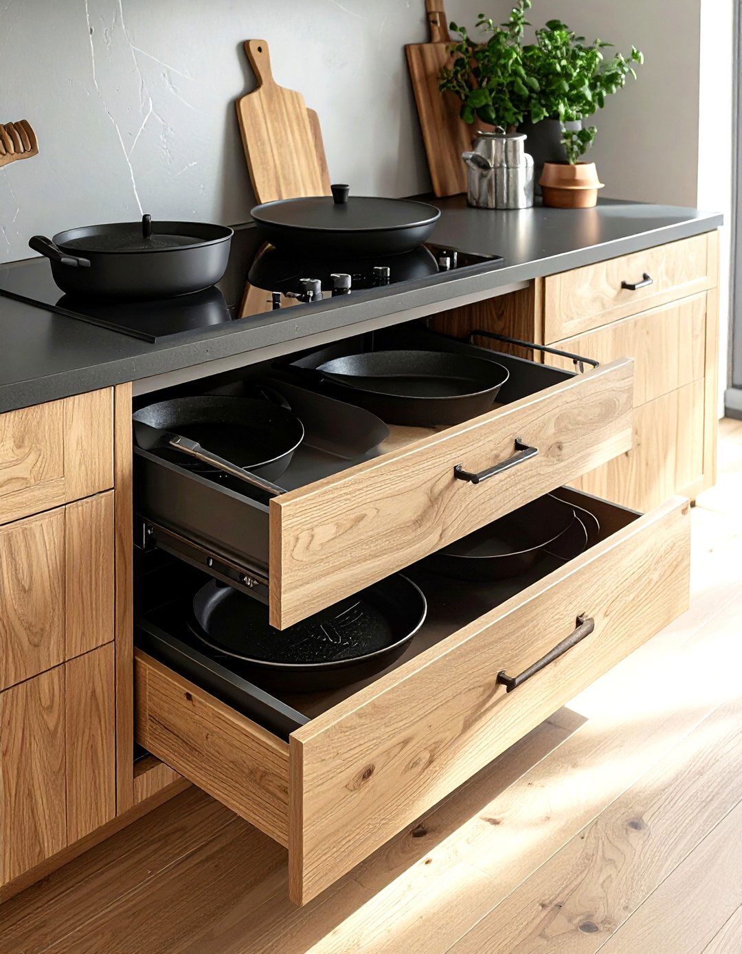 30 Functional Kitchen Built-in Storage Ideas for More Room