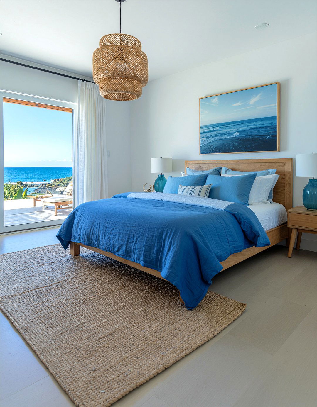 Deep sea blue bedroom - 30 bedroom blue walls