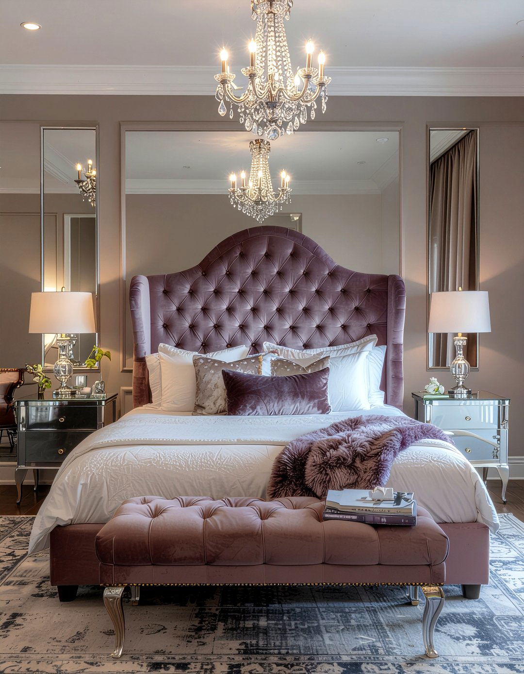 Deep tufted wingback headboard - 30 bedroom wingback headboards