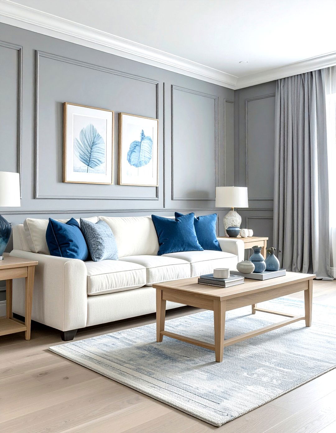 Deep violet living room - 30 living room purple walls