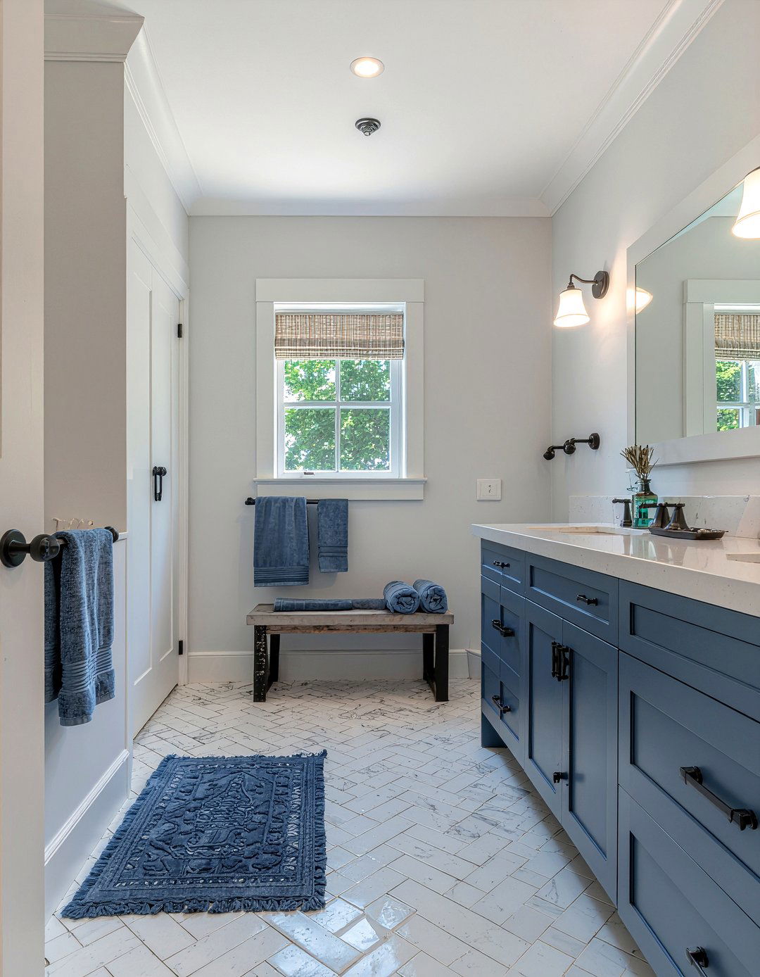 Denim Blue Bathroom - 30 bathroom towel color ideas