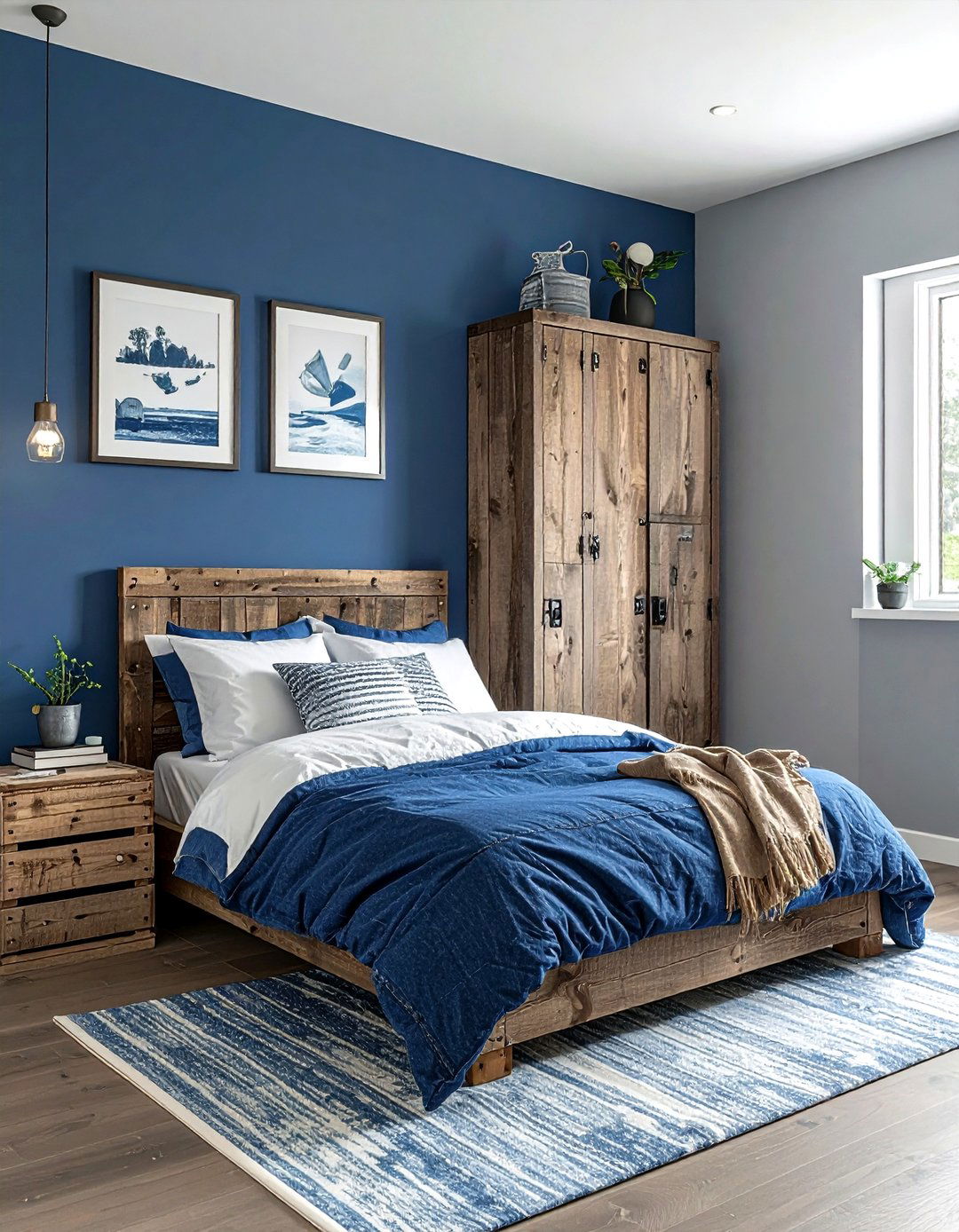 Denim Blue Boys Bedroom - 30 cool blue bedroom ideas