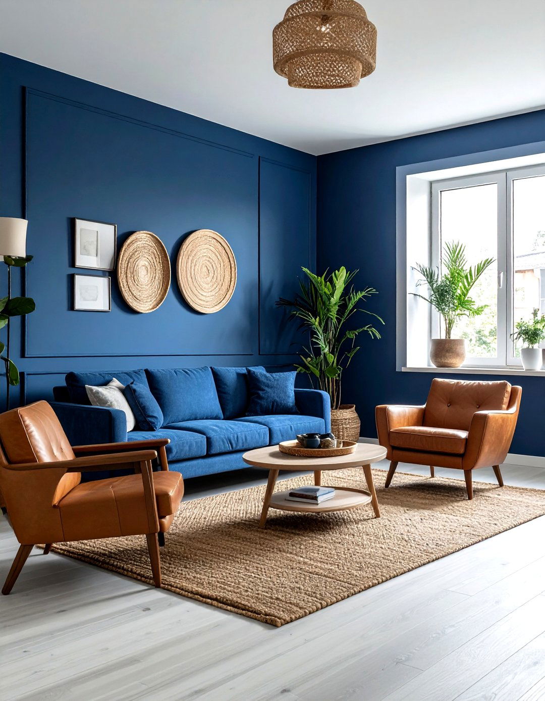 Denim Blue Living Room - 30 living room blue walls