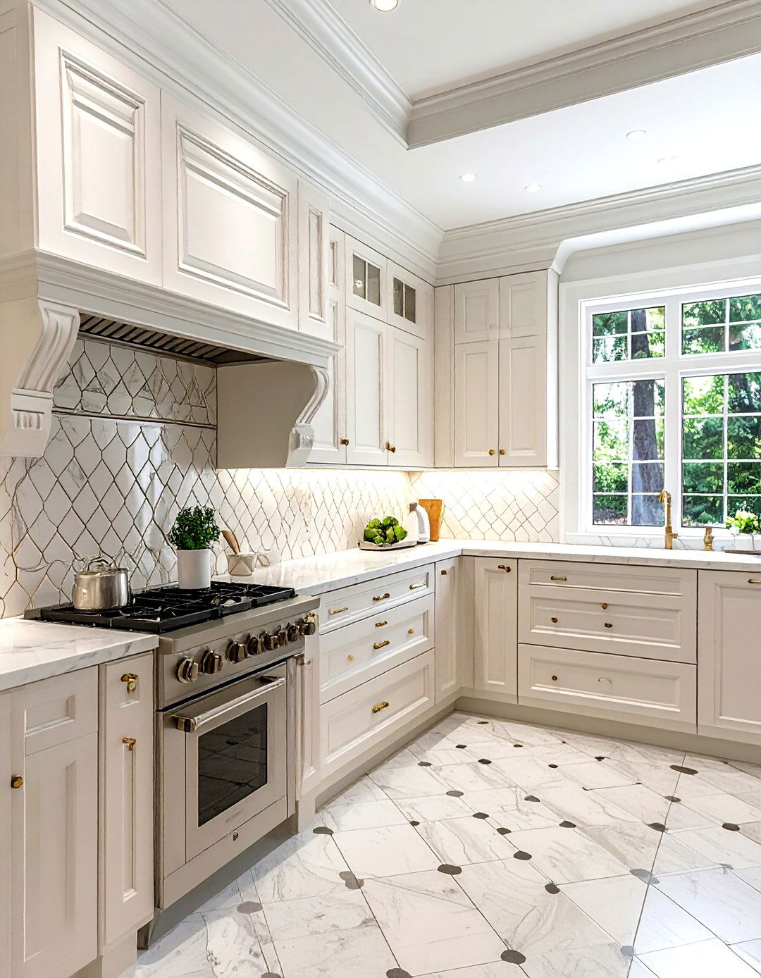 Dentil crown molding - 30 kitchen crown molding ideas