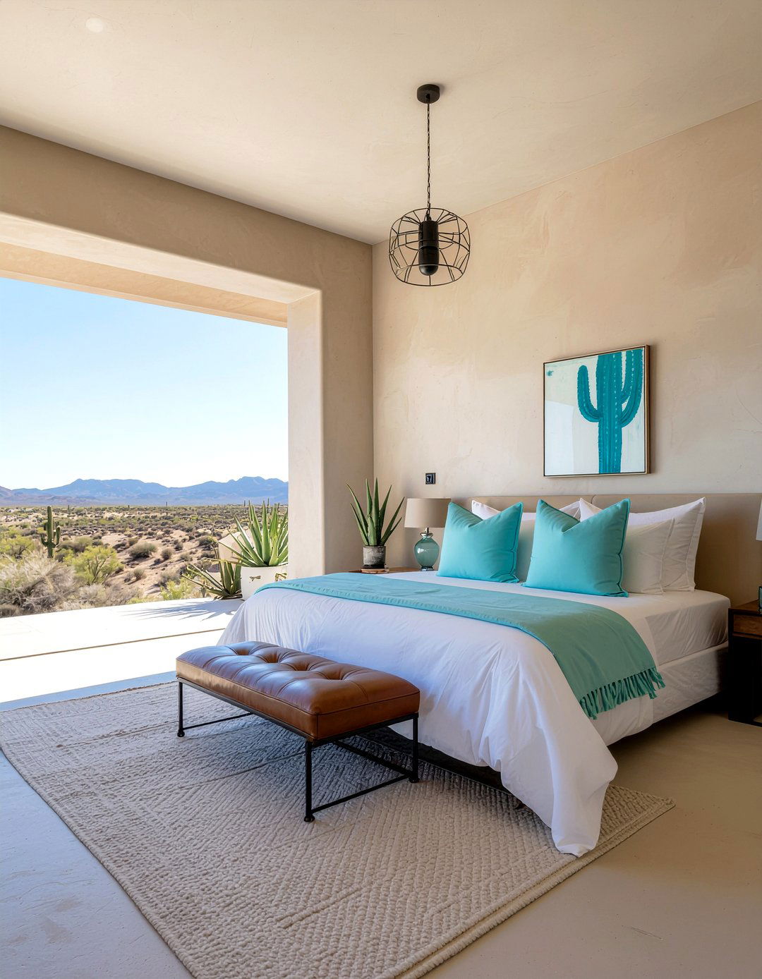 Desert Chic Bedroom - 30 nature themed bedroom ideas