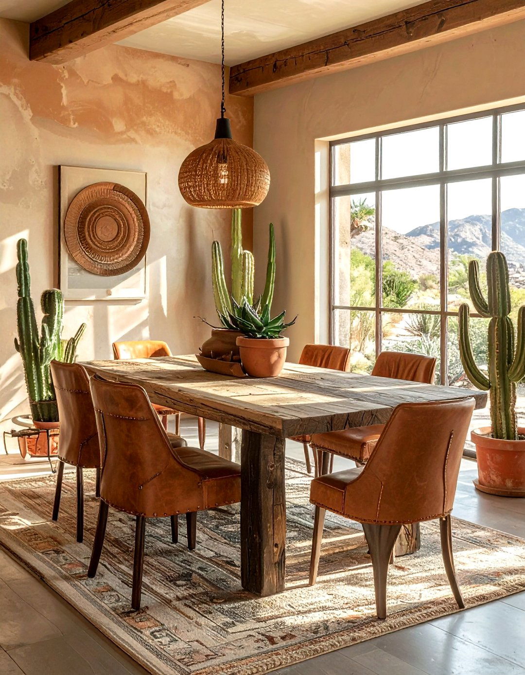 Desert Inspired Dining Room - 30 sunset dining room ideas