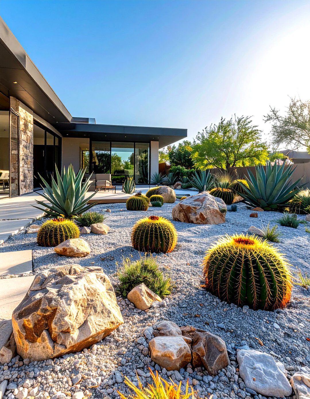 Desert Landscape Front Yard - 30 Palm Springs decor ideas