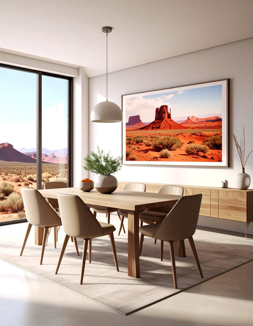 Desert Landscape Wall Art - 30 Southwestern dining room ideas