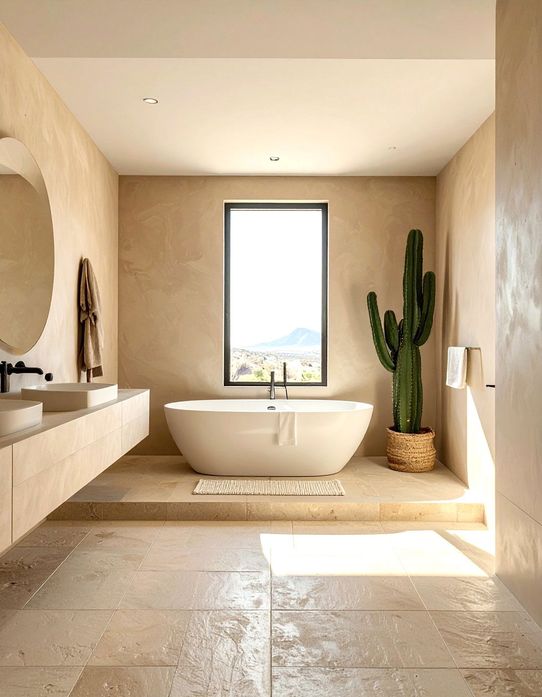 Desert Modern Bathroom - 30 California bathroom ideas