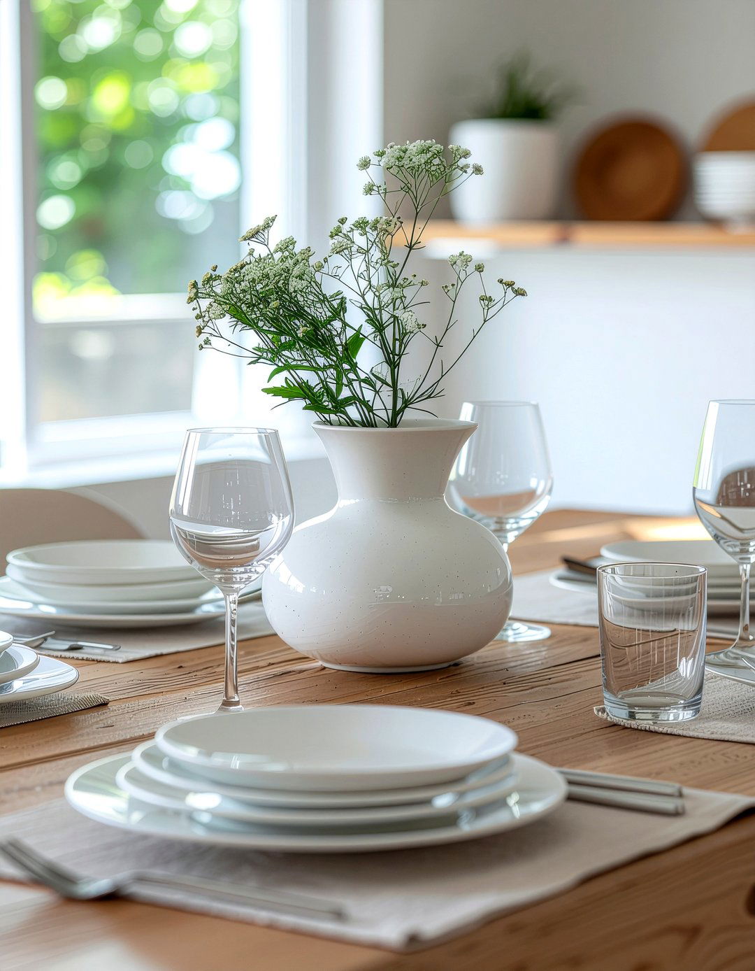 Designer Centerpiece With Everyday Dishes - 30 dining room high-low mixing ideas