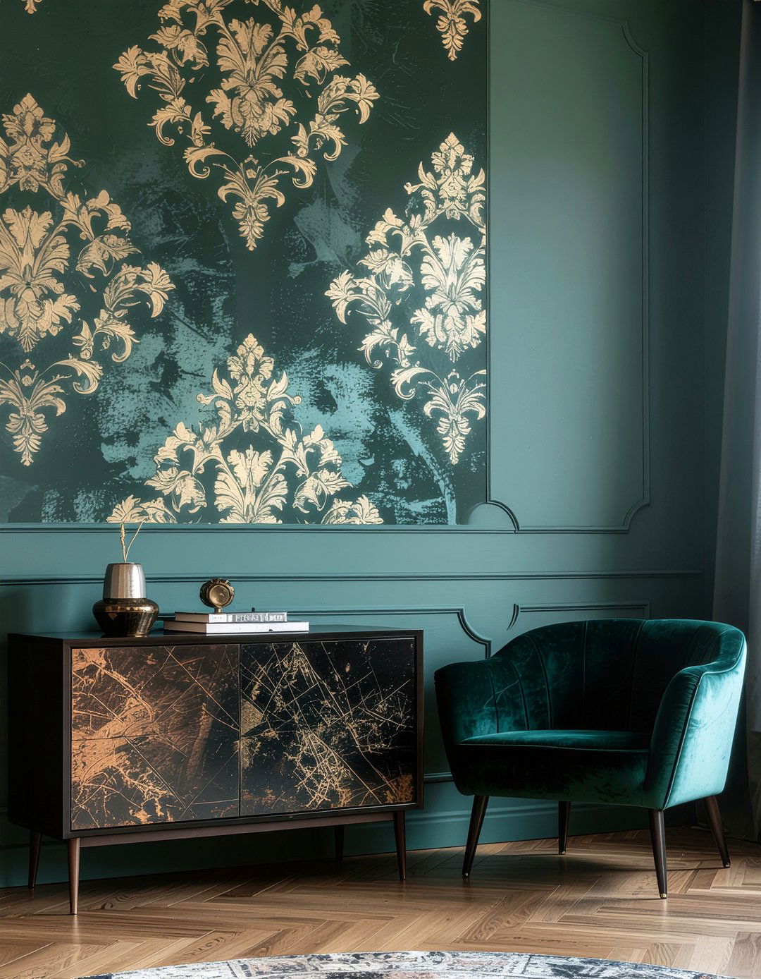 Designer Wallpaper Accent Wall - 30 dining room splurge and save ideas