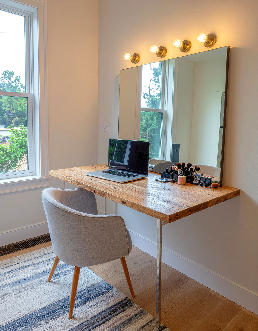 Desk makeup vanity combo - 30 bedroom makeup vanities