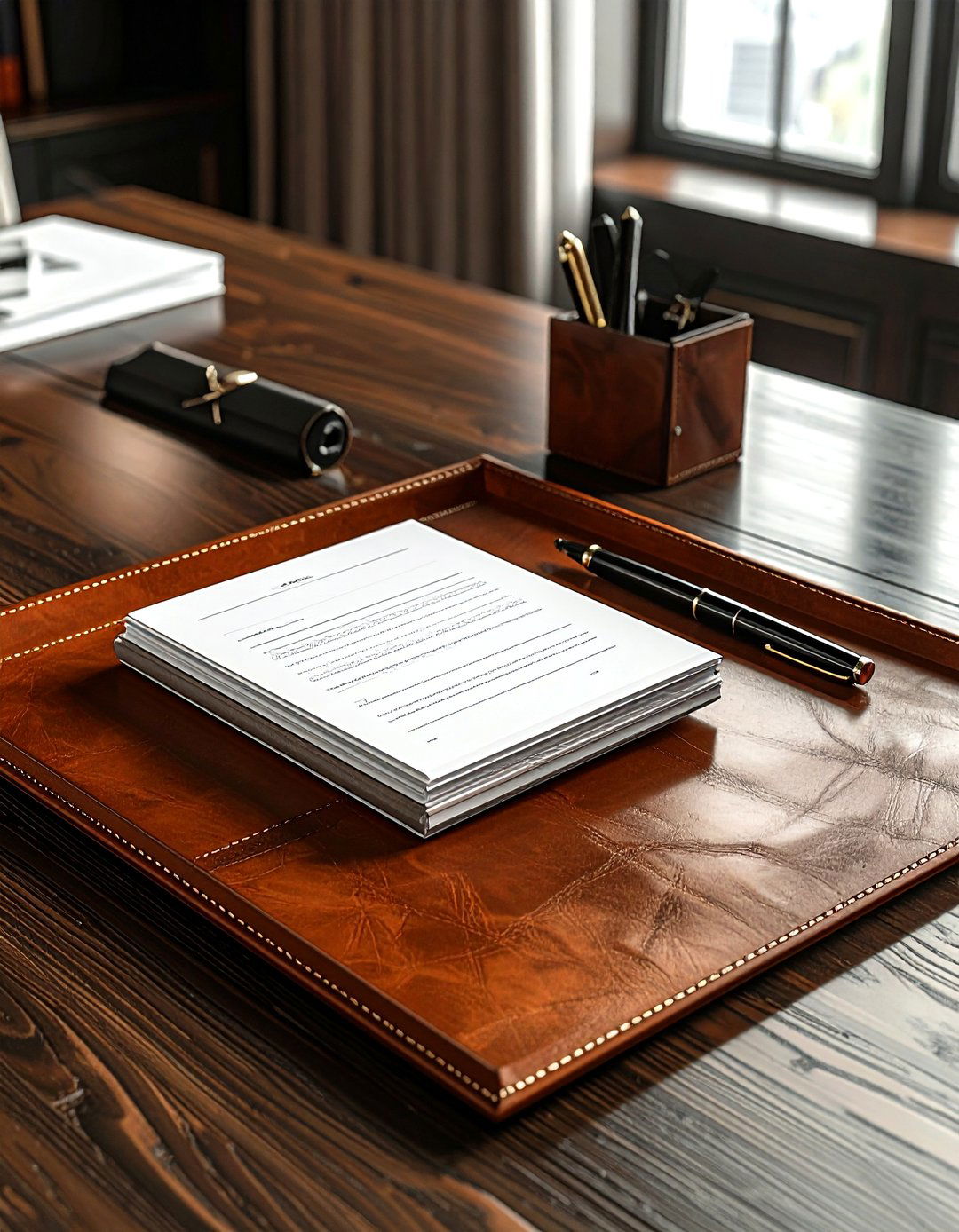 Desktop tray - 30 home office organization ideas