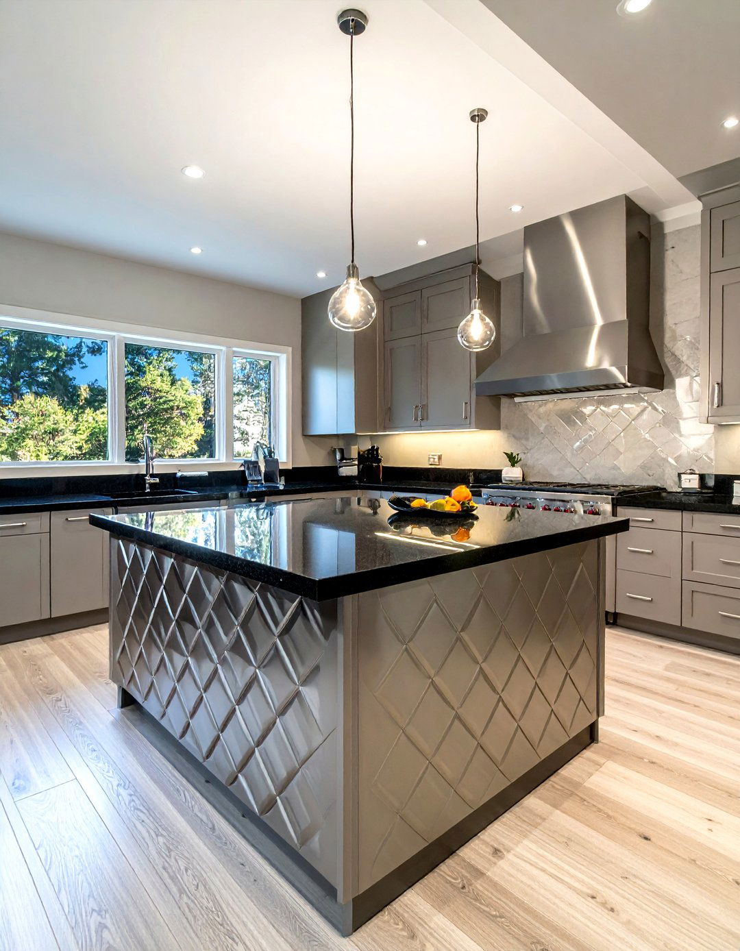 Diamond Pattern Stainless Steel - 30 stainless steel backsplash kitchen ideas