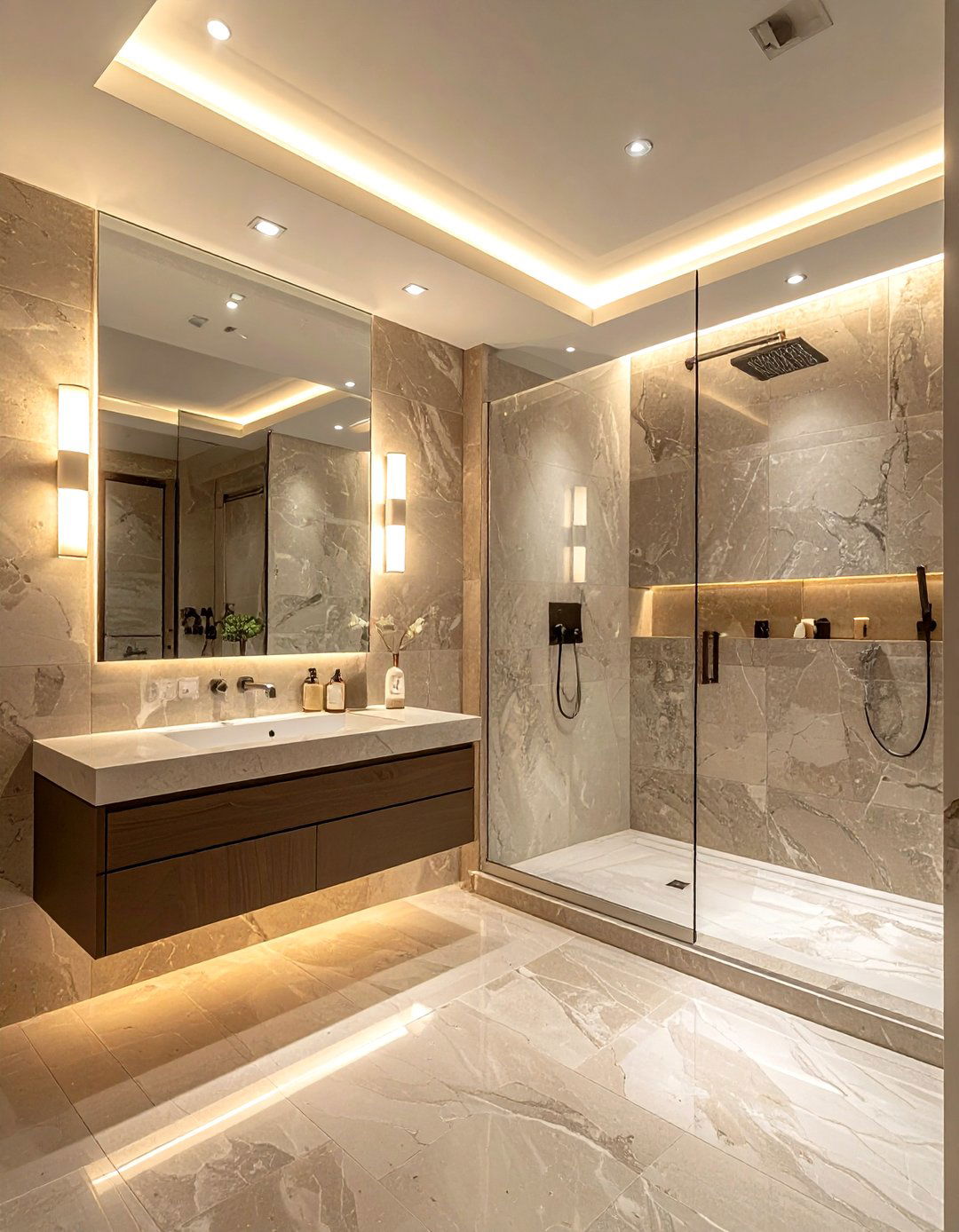 Dimmable Bathroom Lighting - 30 spa-like decor ideas