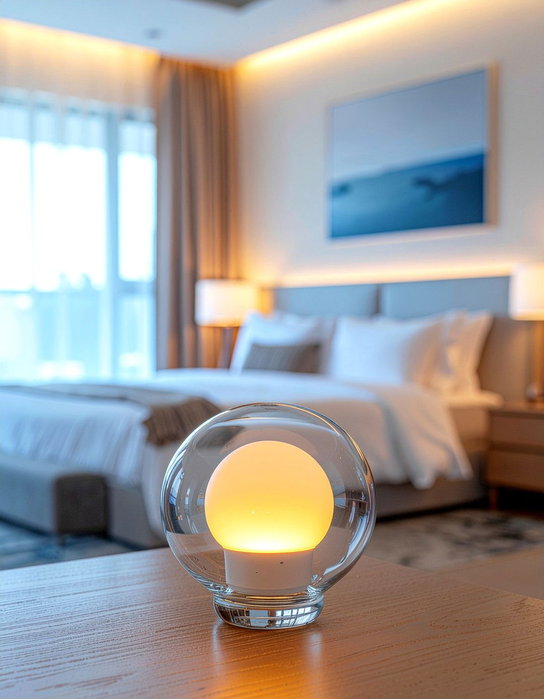 Dimmable Smart Bulb - 30 bedroom lighting ideas