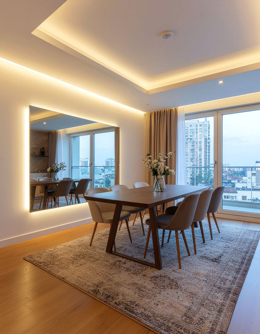 Dining Room Ambient Lighting - 30 night dining room ideas