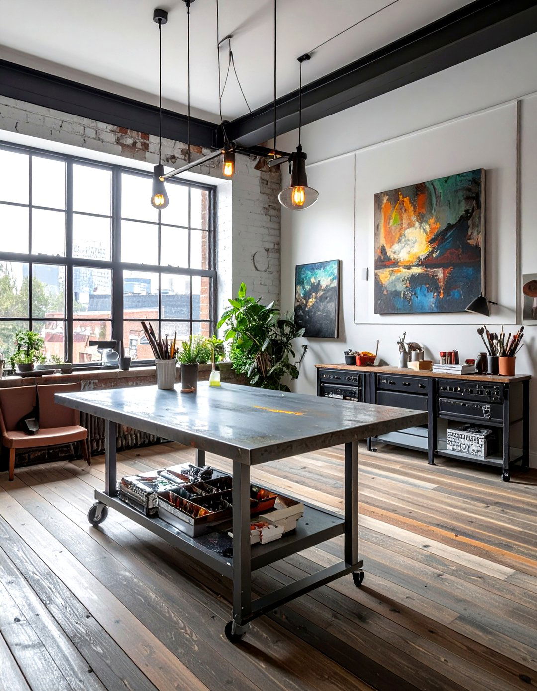 Dining Room Art Studio - 30 multi-use dining room ideas