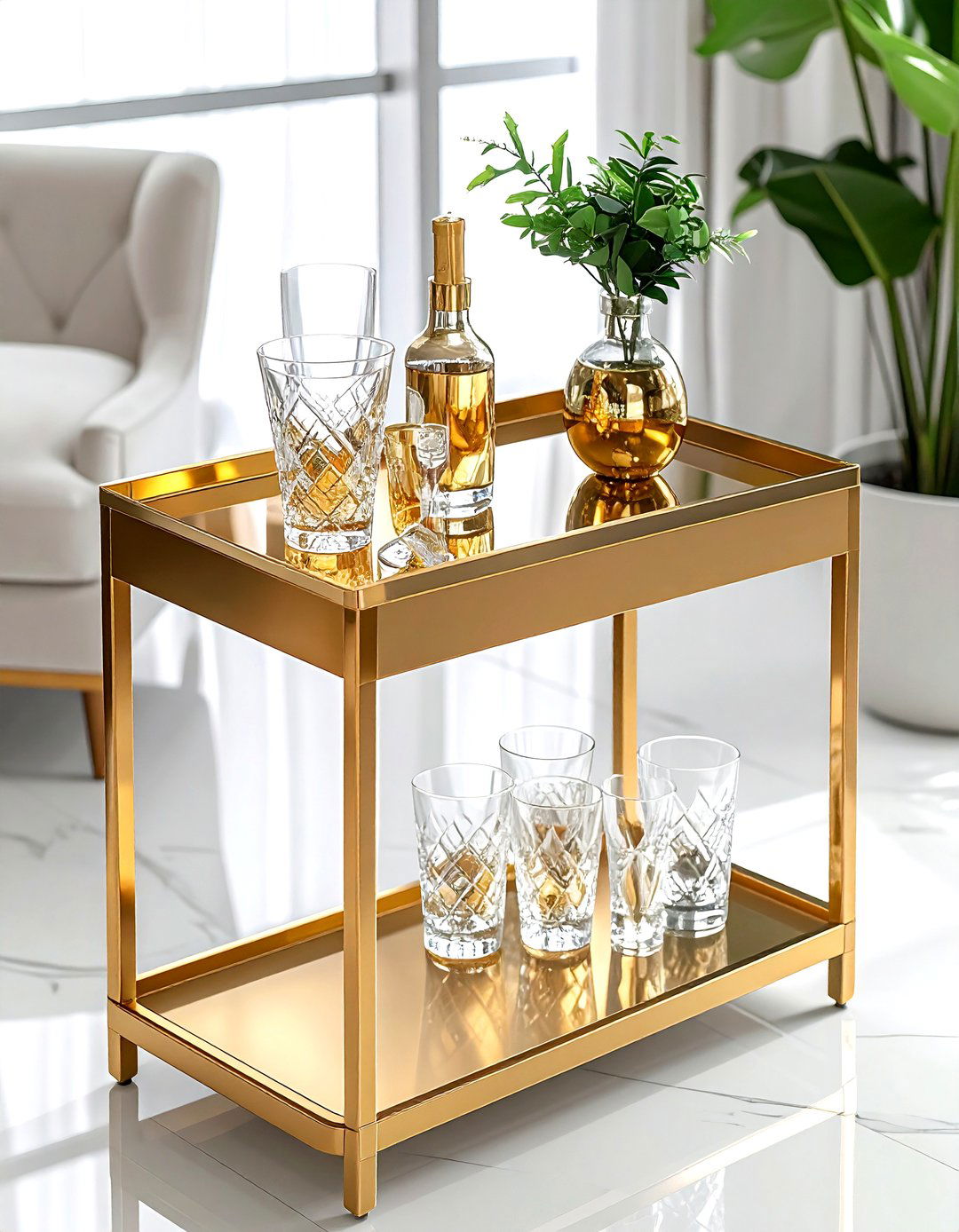 Dining Room Bar Cart - 30 quick dining room update ideas