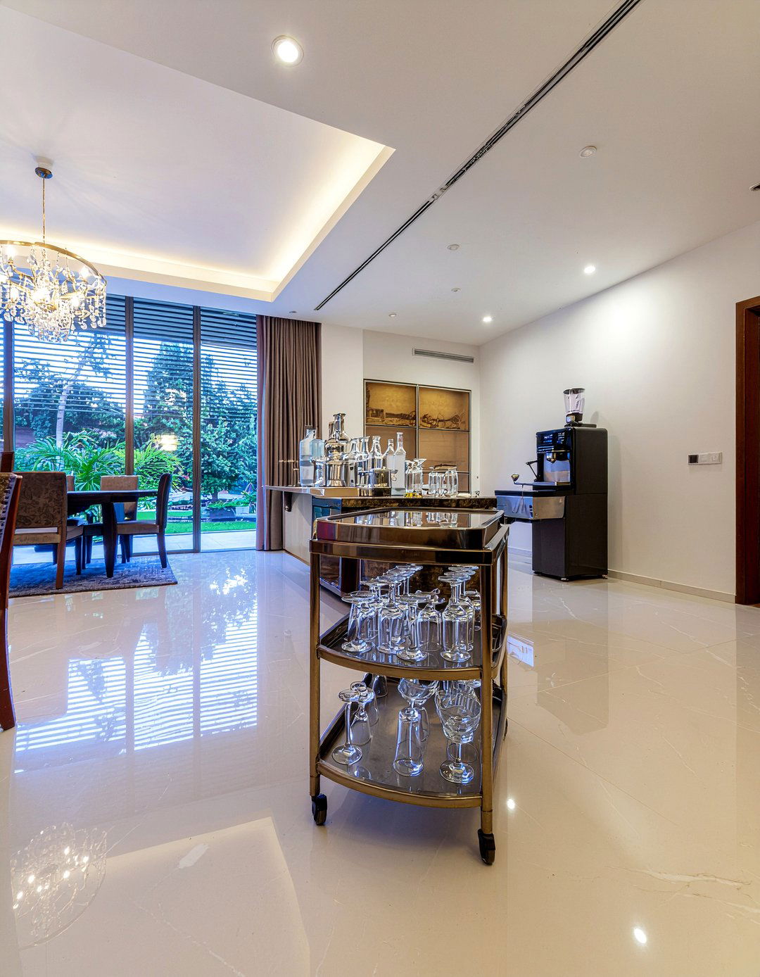 Dining Room Beverage Station - 30 multi-purpose dining room ideas