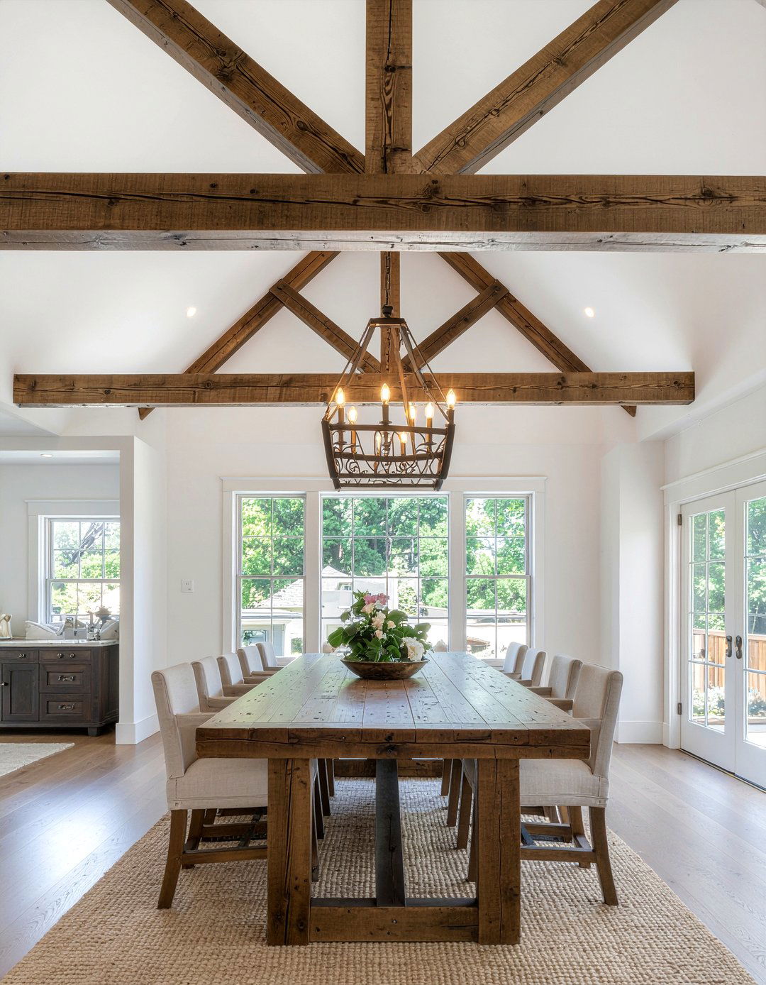 Dining Room Ceiling Beams - 30 dining room visual interest ideas
