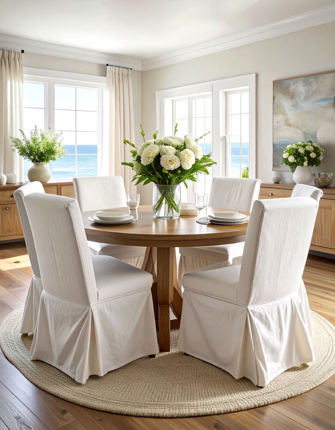 Dining Room Chair Slipcovers - 30 quick dining room update ideas