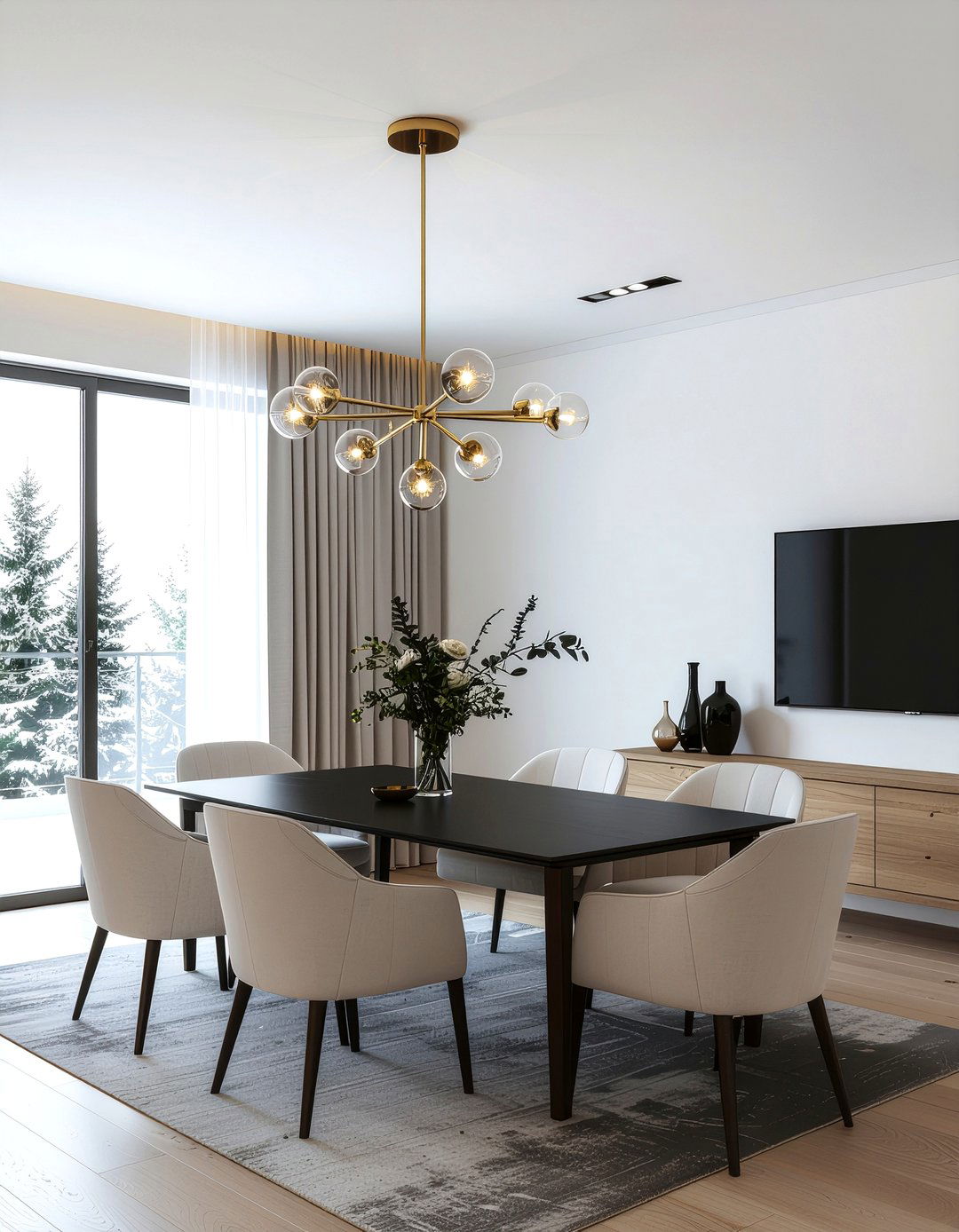 Dining Room Chandelier - 30 dining room furniture layout ideas