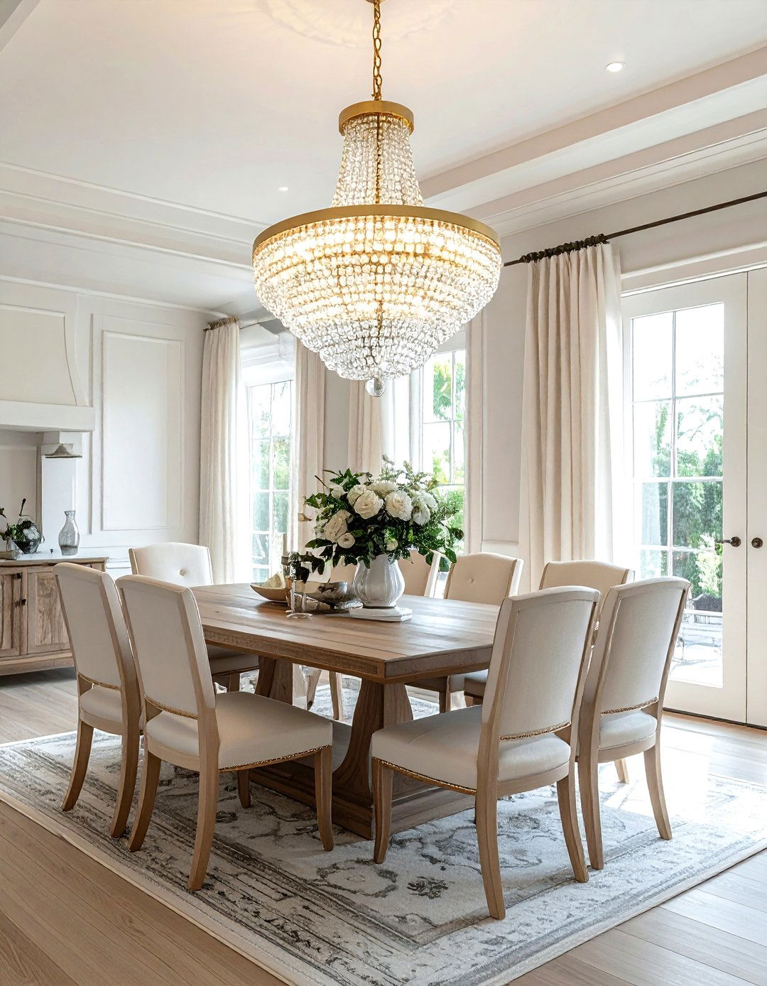 Dining Room Chandelier - 30 Hamptons dining room ideas