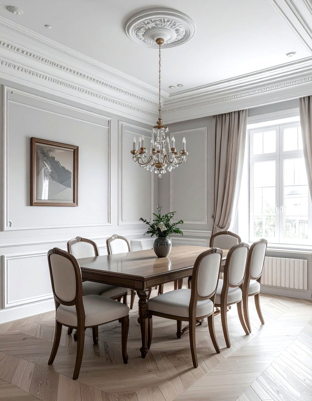 Dining Room Crown Molding - 30 quick dining room update ideas