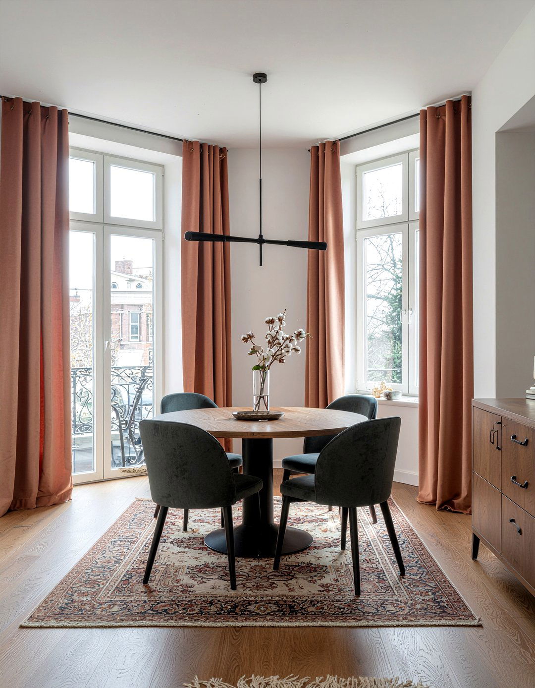 Dining Room Curtains - 30 dining room upgrade ideas