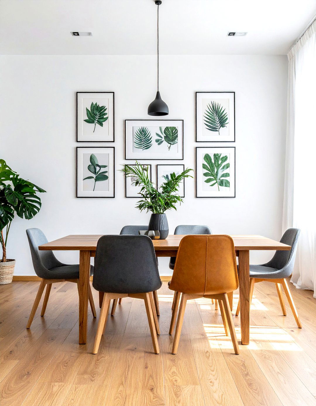 Dining Room Gallery Wall - 30 townhouse dining room ideas