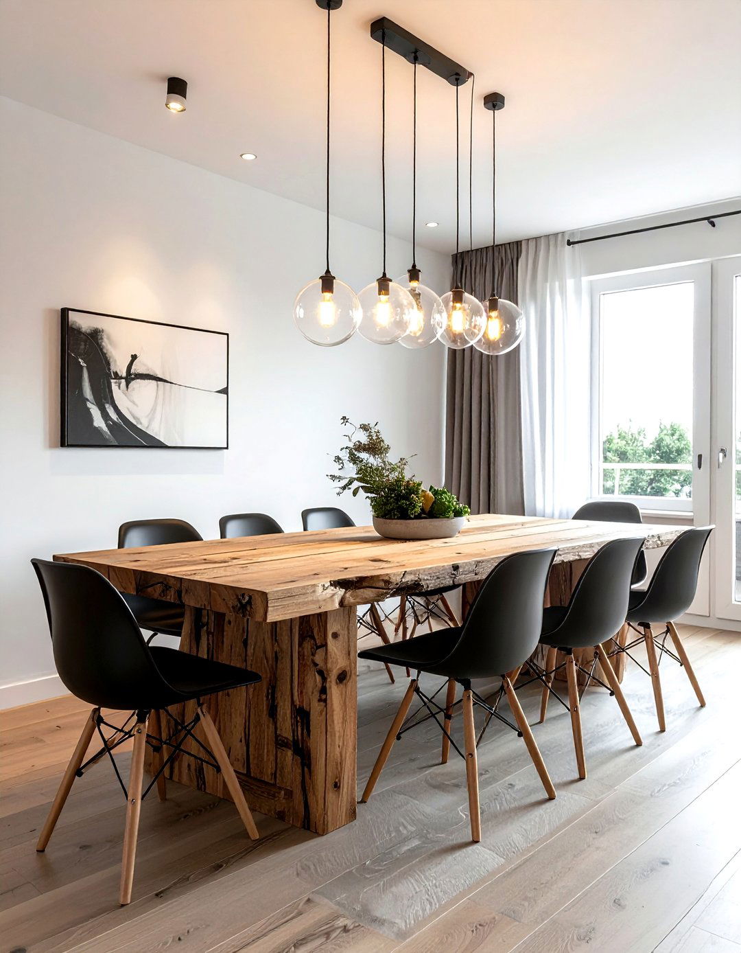 Dining Room Globe Light - 30 string light ideas