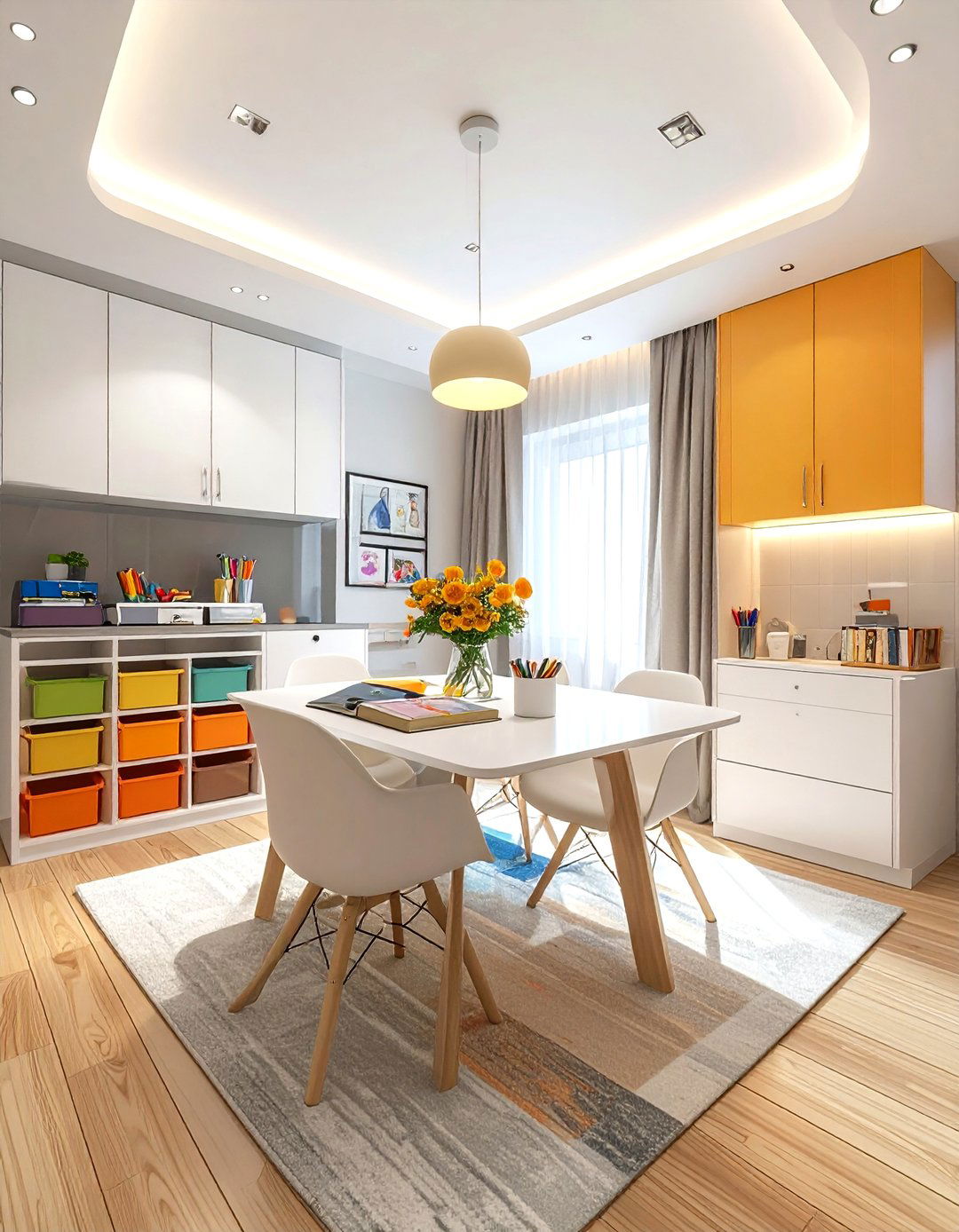 Dining Room Homework Hub - 30 convertible dining room ideas