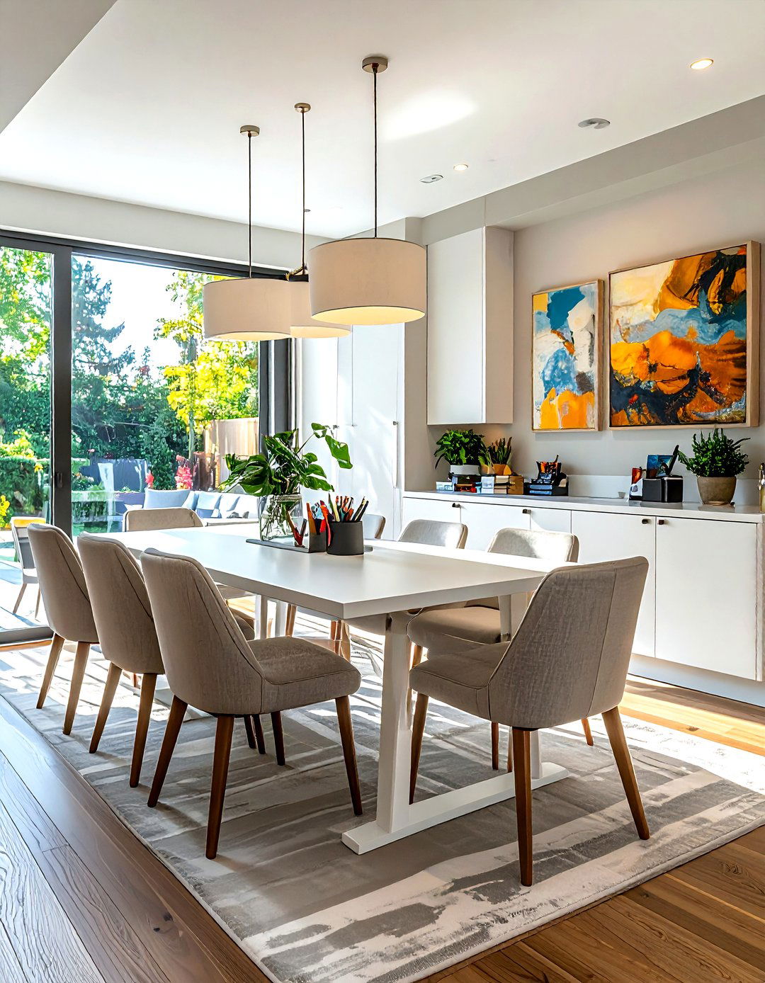 Dining Room Homework Station - 30 multi-use dining room ideas