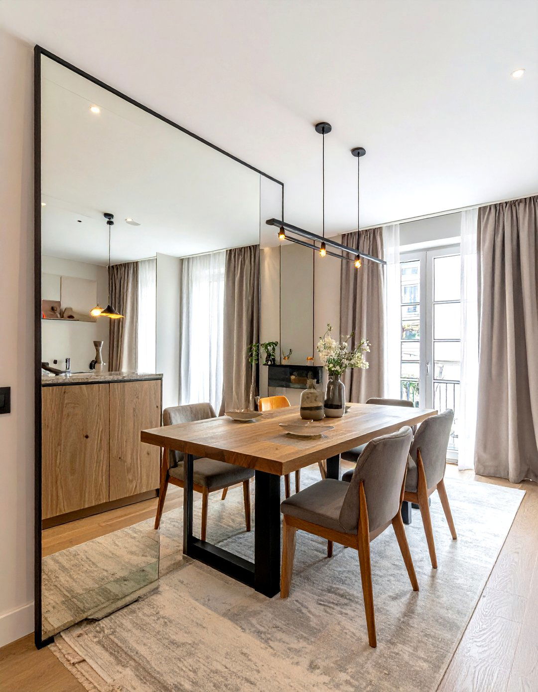 Dining Room Mirrors - 30 townhouse dining room ideas