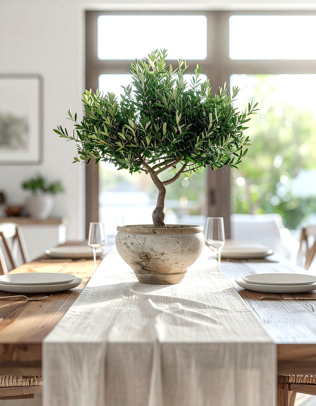 Dining Room Olive Tree Centerpiece - 30 olive tree decor ideas