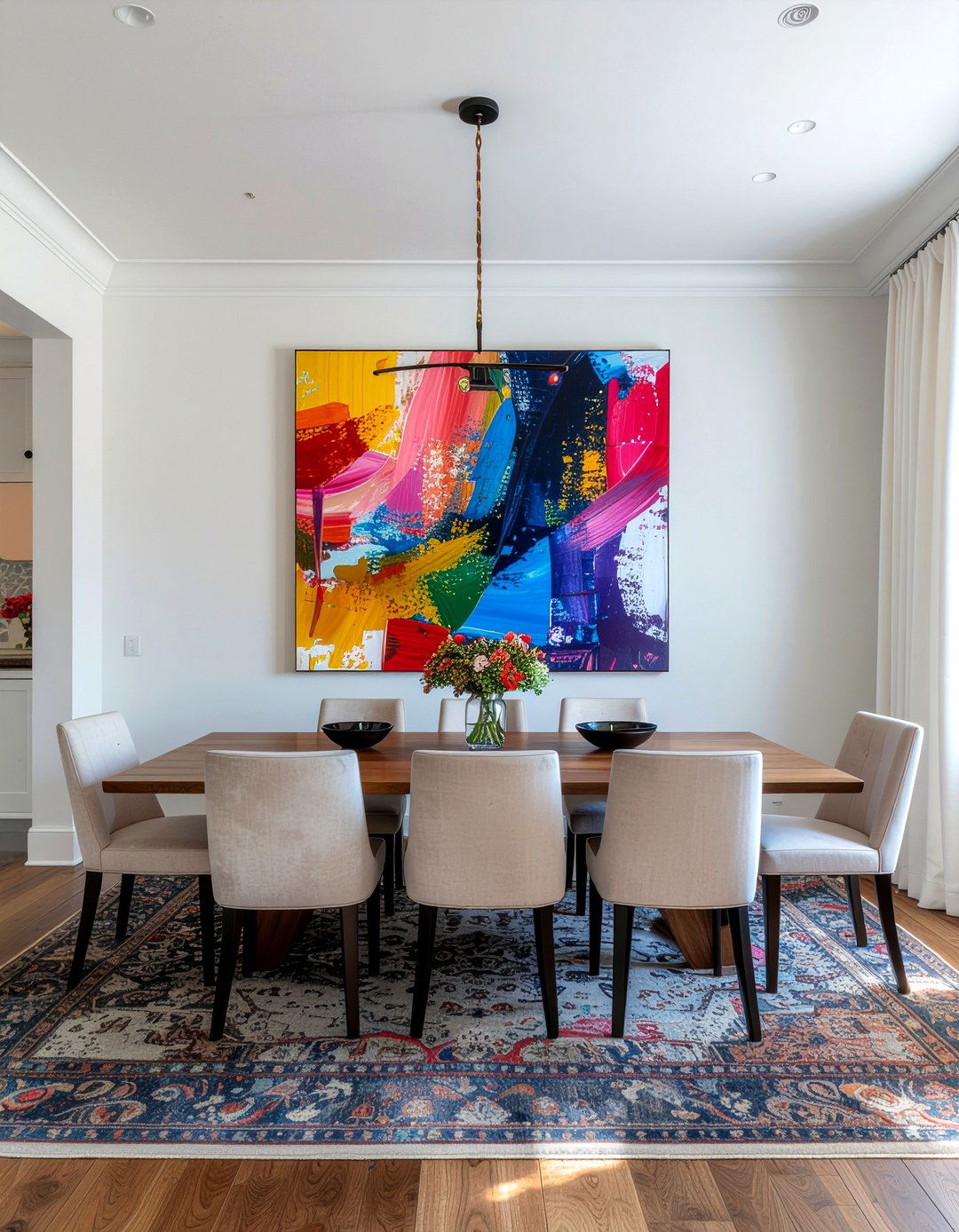 Dining Room Statement Art - 30 dining room upgrade ideas