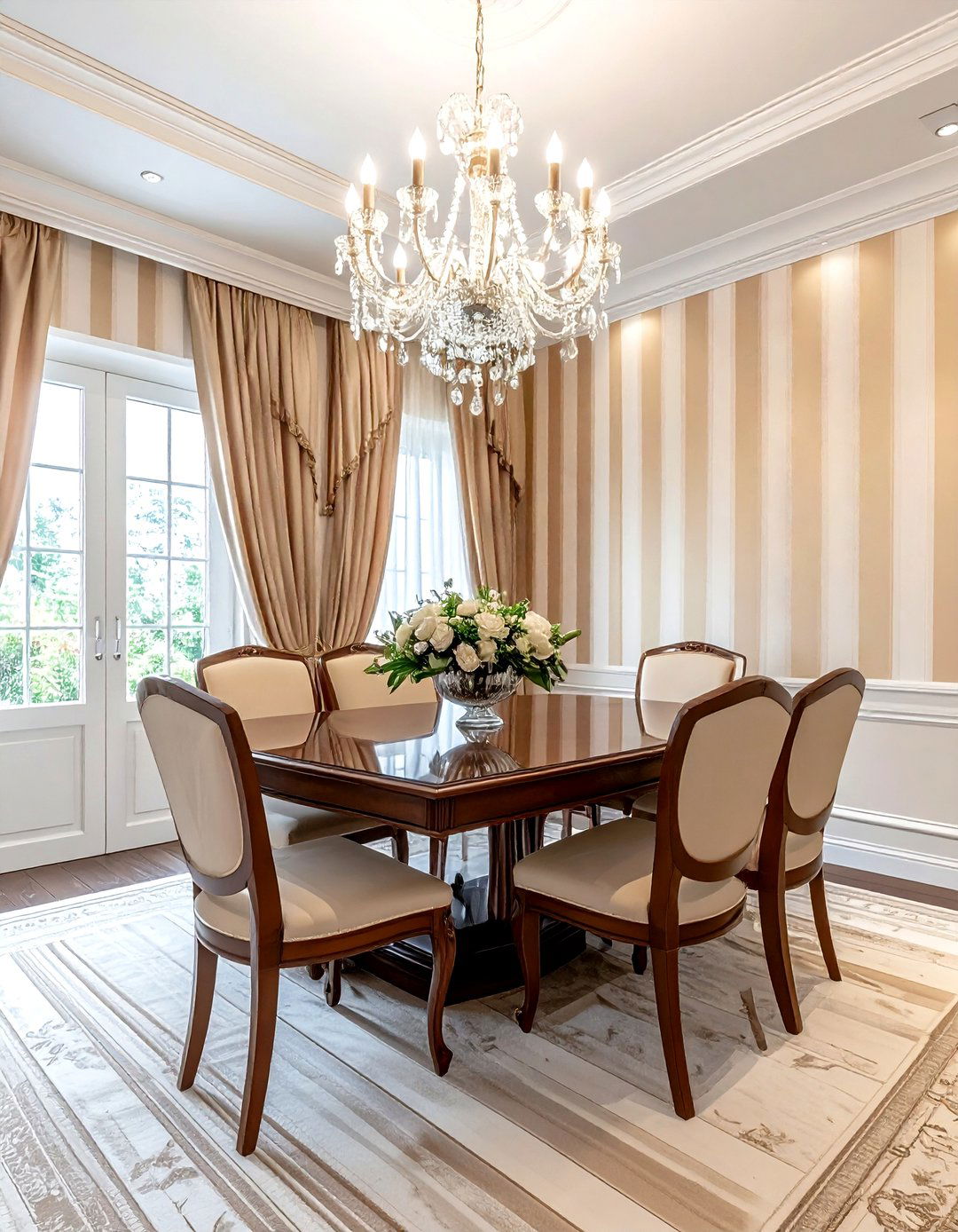 Dining Room Striped Wallpaper - 30 striped wallpaper ideas