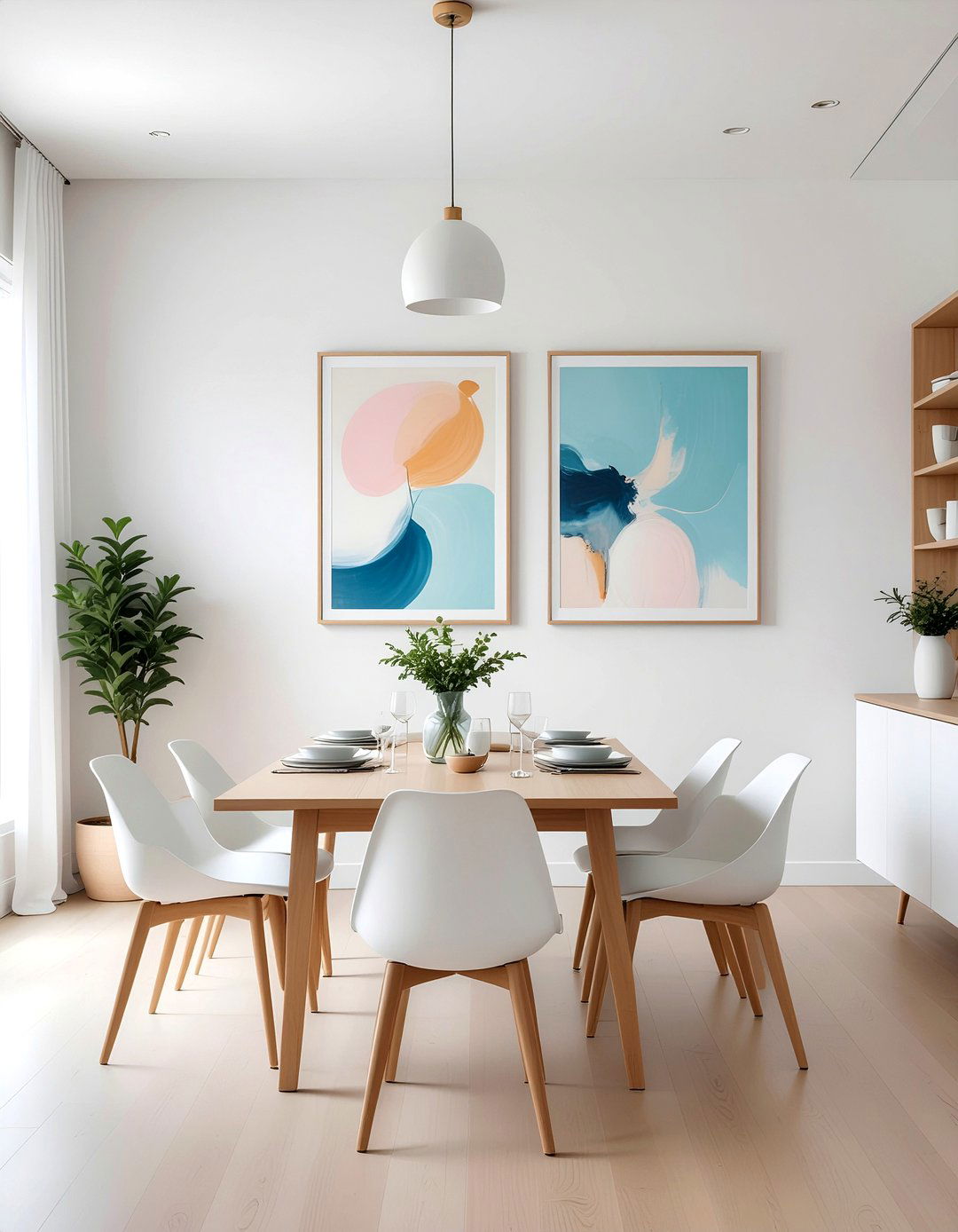 Dining Room Wall Art - 30 light dining room ideas