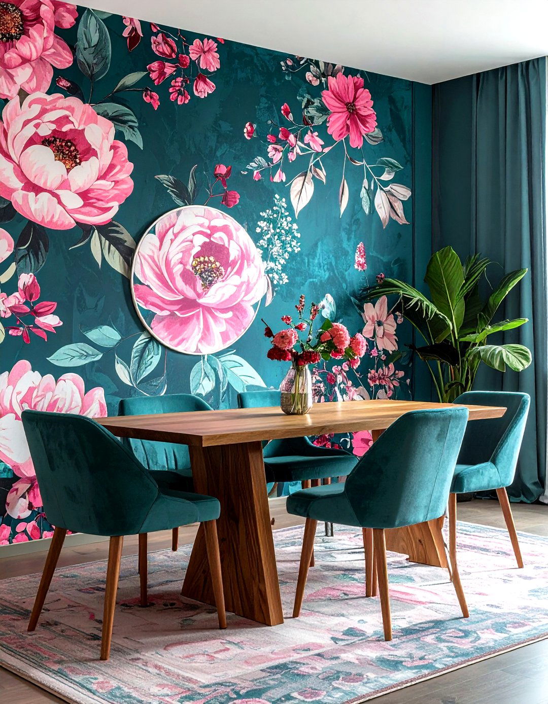 Dining Room Wallpaper Accent - 30 versatile dining room ideas