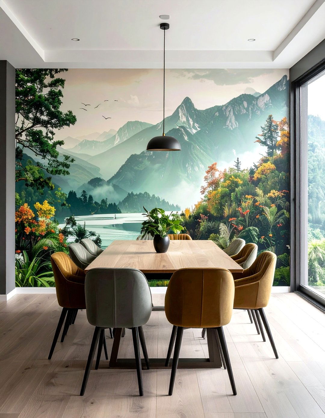 Dining Room Wallpaper Mural - 30 updated dining room ideas
