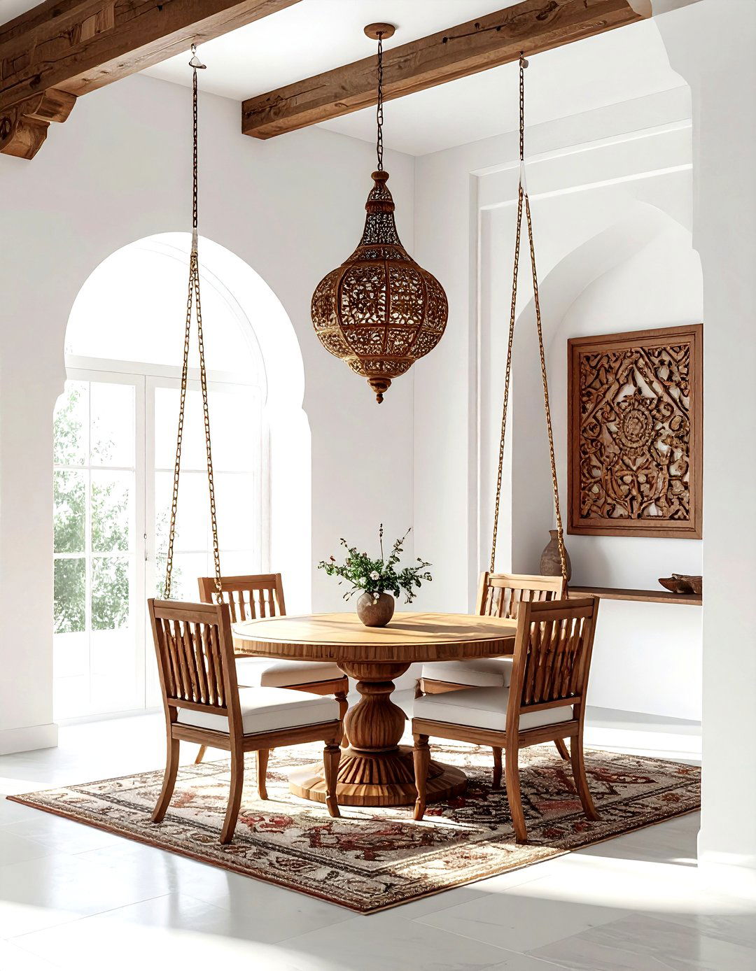 Dining Room With Jhoola - 30 Indian dining room ideas