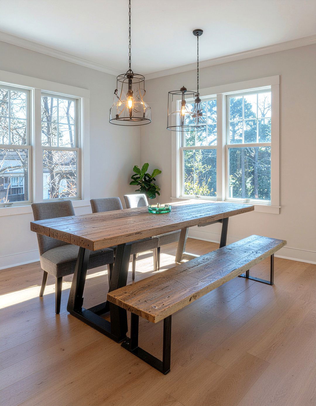 Dining room bench seating - 30 practical dining room ideas